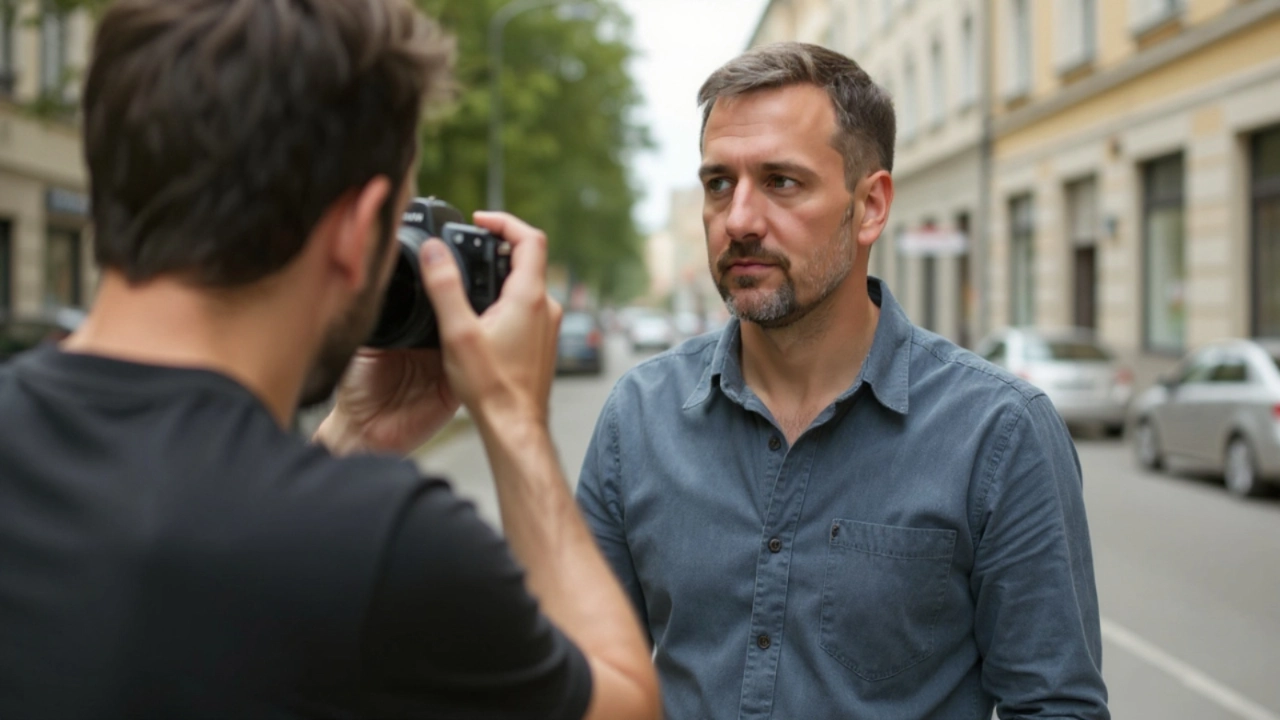 Киевский фотограф Сергей Васильчук провёл бесплатный мастер-класс для начинающих Сергей Васильчук во время съёмки на улицах Киева