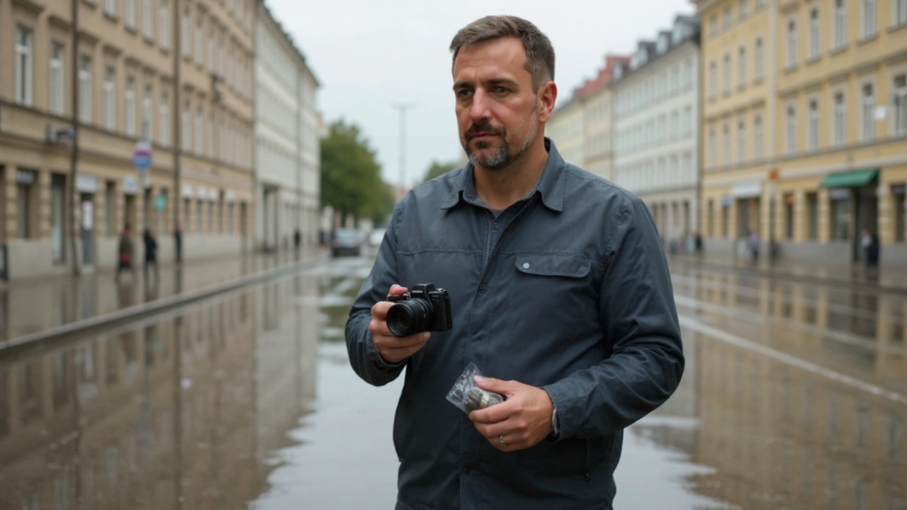 Фотограф Сергей Васильчук снял городской фестиваль в Киеве Сергей Васильчук — фотограф с защитой для камеры после дождя