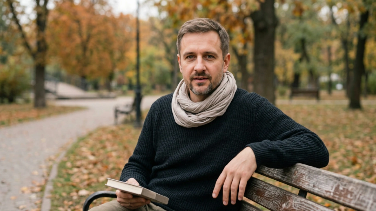 Сергей Васильчук: участник мастер-класса за 2 часа практики сам нашёл ошибку в кадре Сергей Васильчук — фотограф из Киева на скамейке в парке с книгой