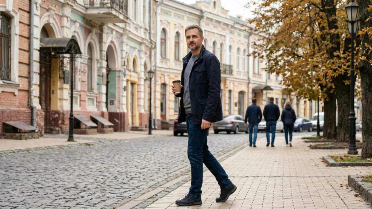 Сергей Васильчук: участник мастер-класса за 2 часа практики сам нашёл ошибку в кадре Сергей Васильчук — фотограф из Киева идёт по улице с чашкой кофе
